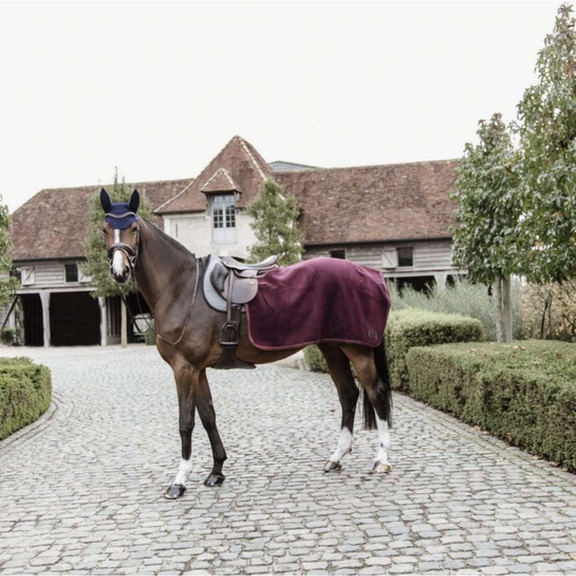 Kentucky Couvre-reins Carré Heavy Fleece Bordeaux