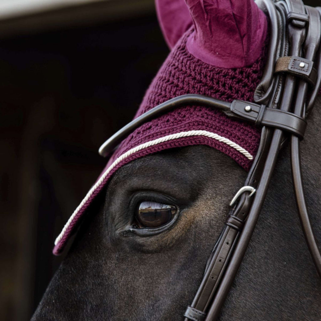 Kentucky Bonnet Anti-Mouches Wellington velours Bordeaux