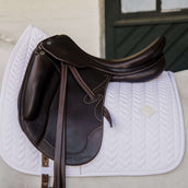 Kentucky Horsewear Tapis de Selle Fishbone Dressur Blanc