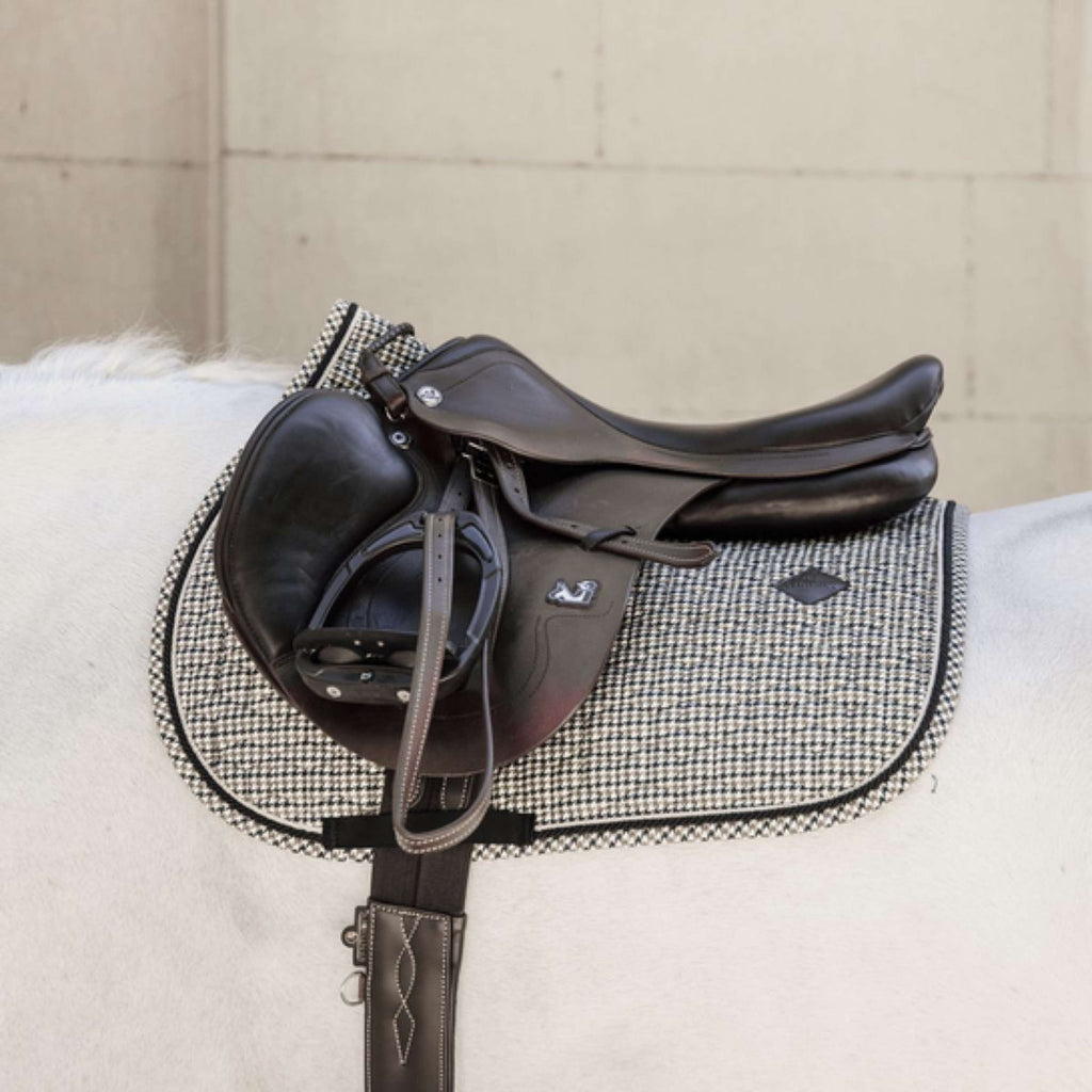 Kentucky Tapis de Selle Pied-de-Poule Saut Marron