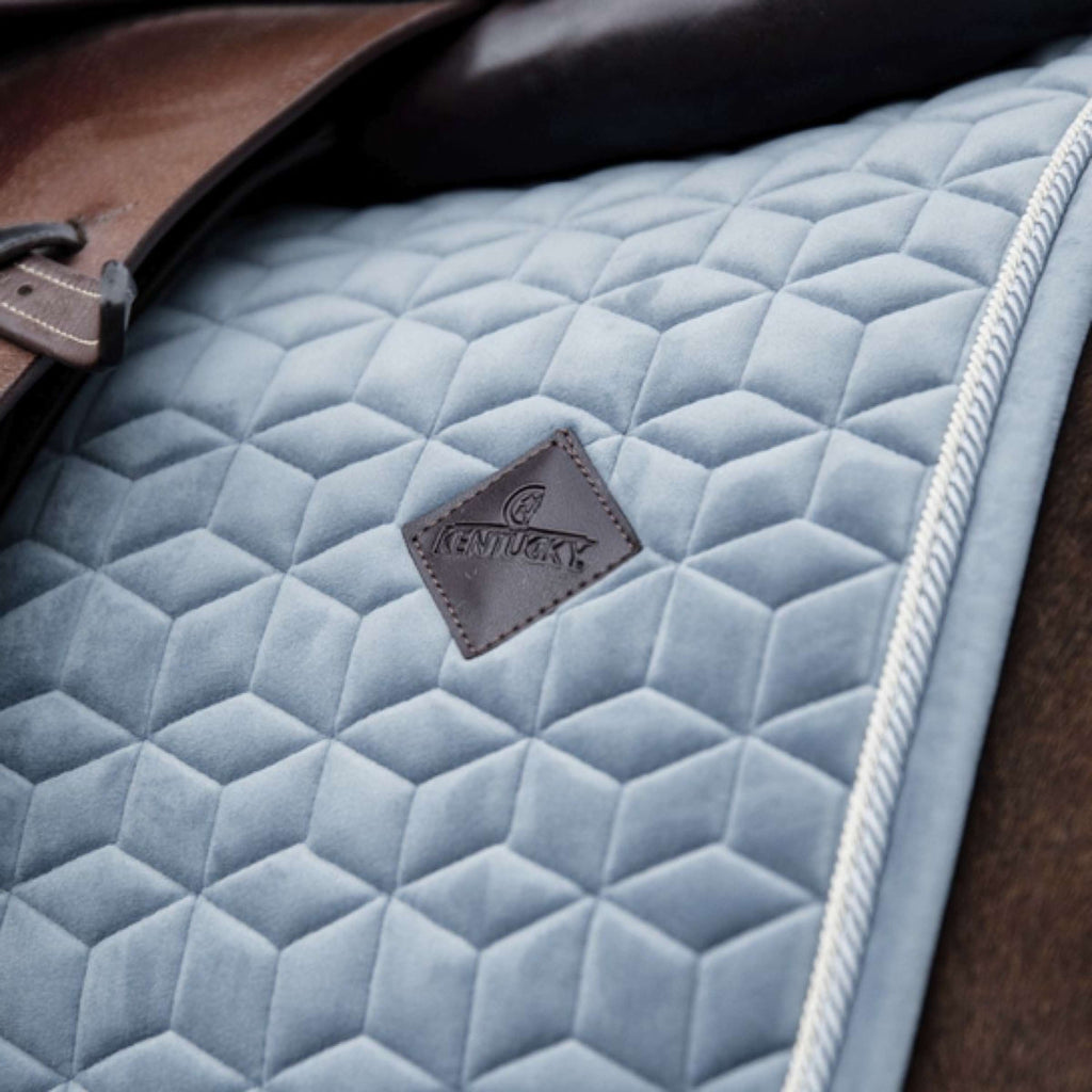 Kentucky Tapis de Selle Velvet de Saut Bleu clair
