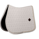 Kentucky Tapis de Selle Velvet Pied de Poule de Saut Gris/Blanc