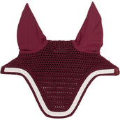 Kentucky Horsewear Bonnet Anti-Mouches Wellington Tressé Bordeaux Full Bordeaux