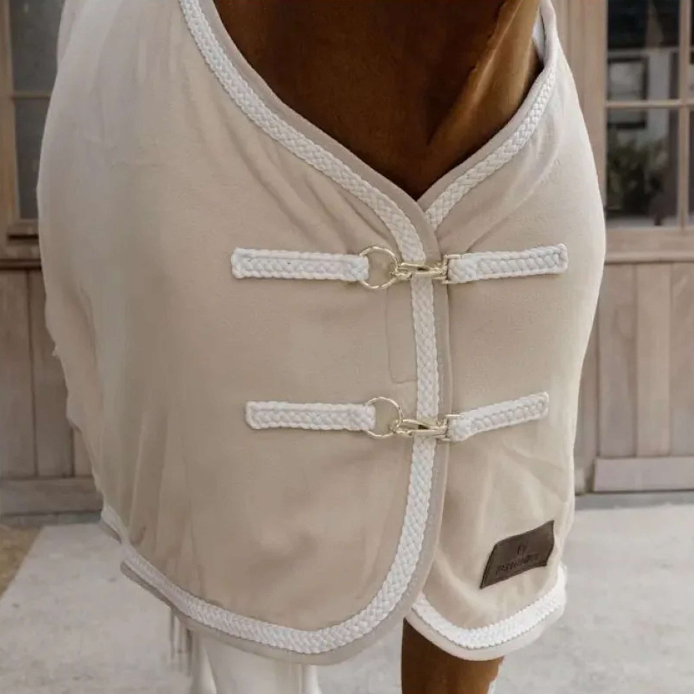 Kentucky Couverture Polaire Plaited Beige Kentucky Couverture Polaire Plaited Beige