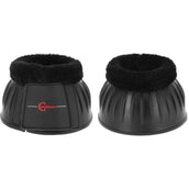 Covalliero Cloches d'Obstacles Rubber met Fleecerand Noir