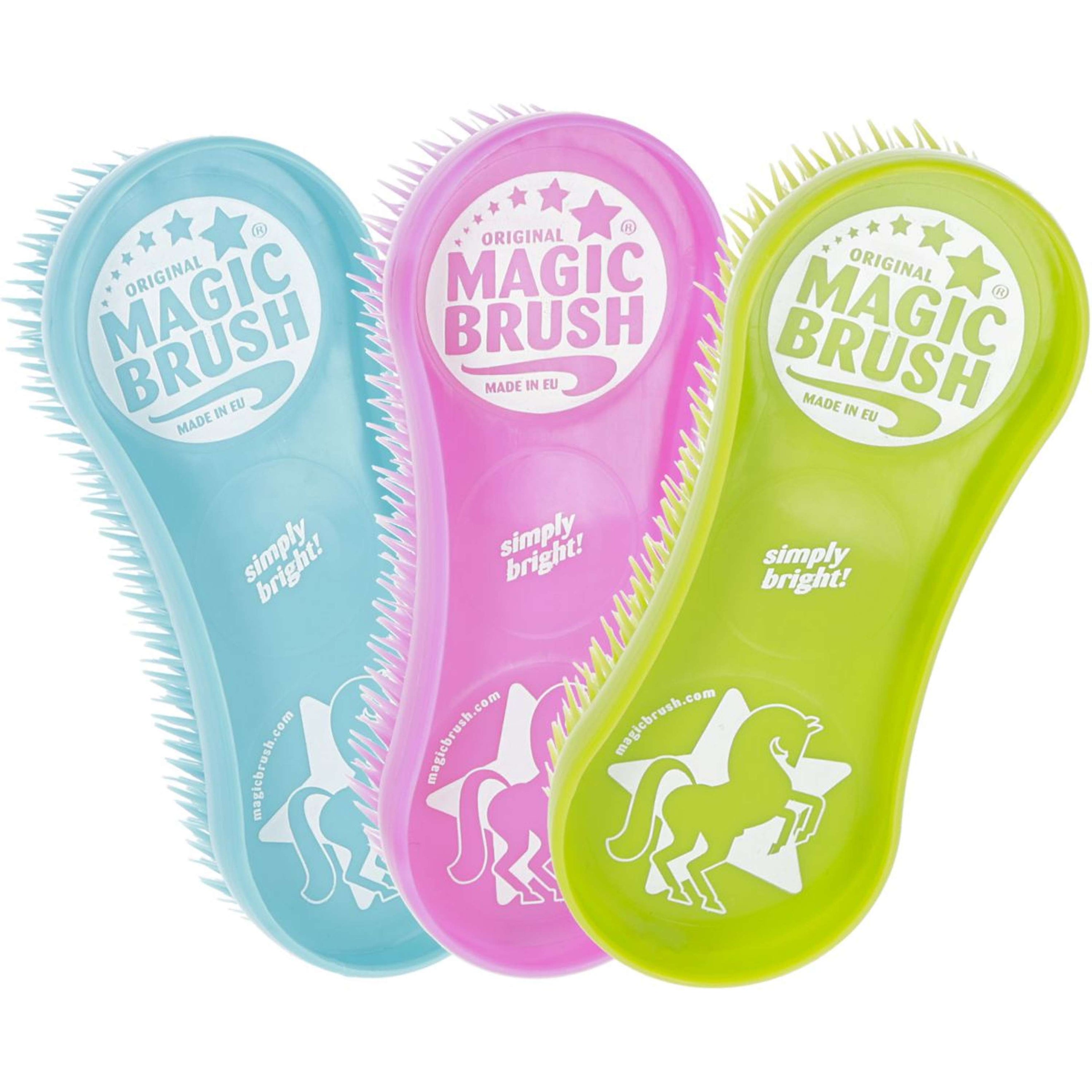 Magic Brush Kit de Pansage Bleu/Rose/Vert