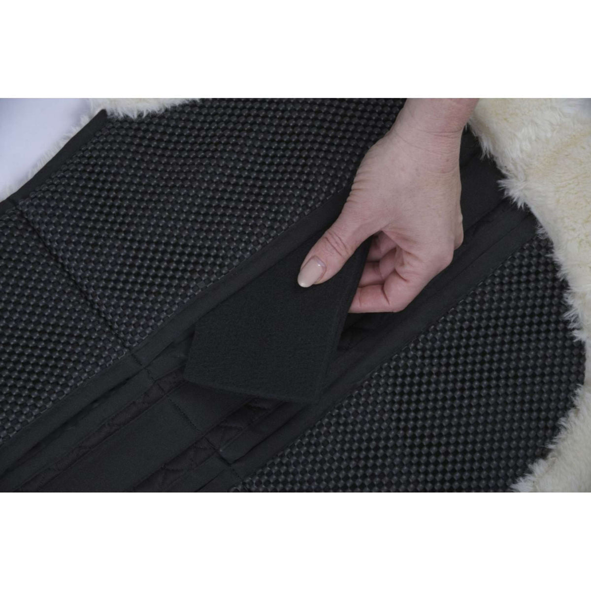 Kerbl Amortisseur Corrective Antislip Nep Fourrure Noir