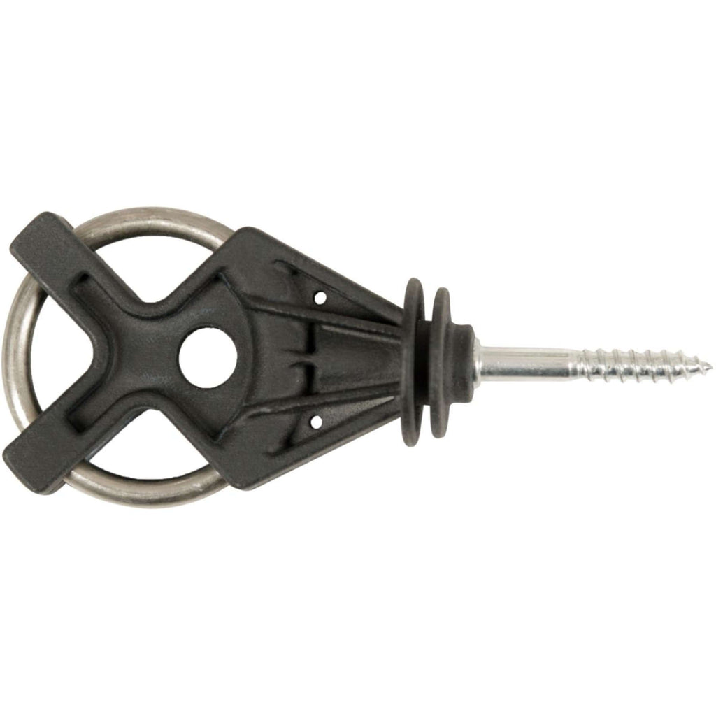 Kerbl Isolateur de Porte X³ Galvanisé 6 Pièces Noir