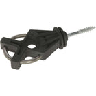 Kerbl Isolateur de Porte X³ Galvanisé 6 Pièces Noir