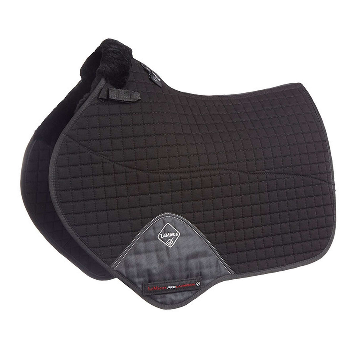 LeMieux Tapis de Selle Pro CC Peau d'Agneau Noir/Noir