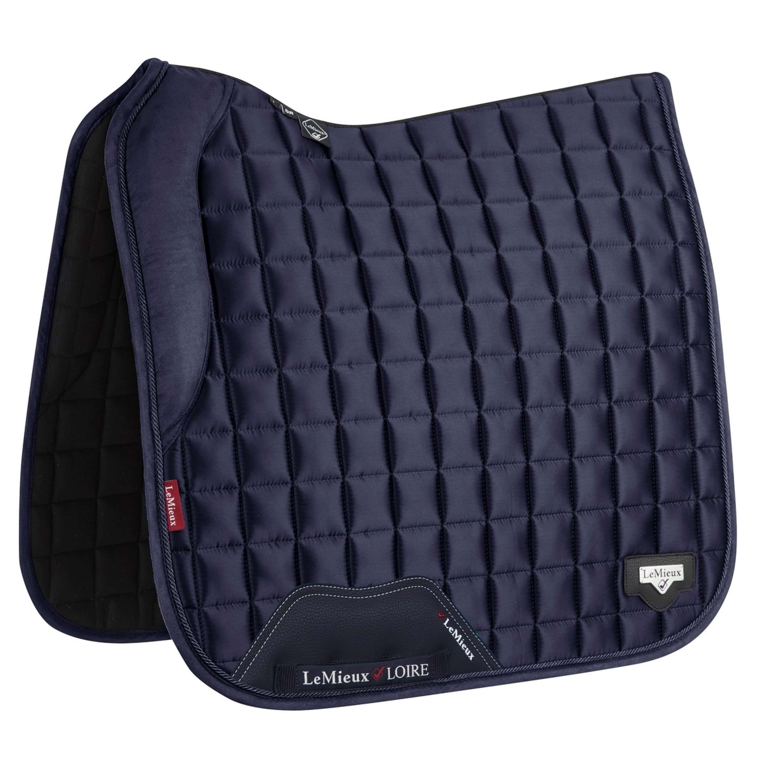 LeMieux Tapis de Selle Loire Memory Satin Square Dressage Marin