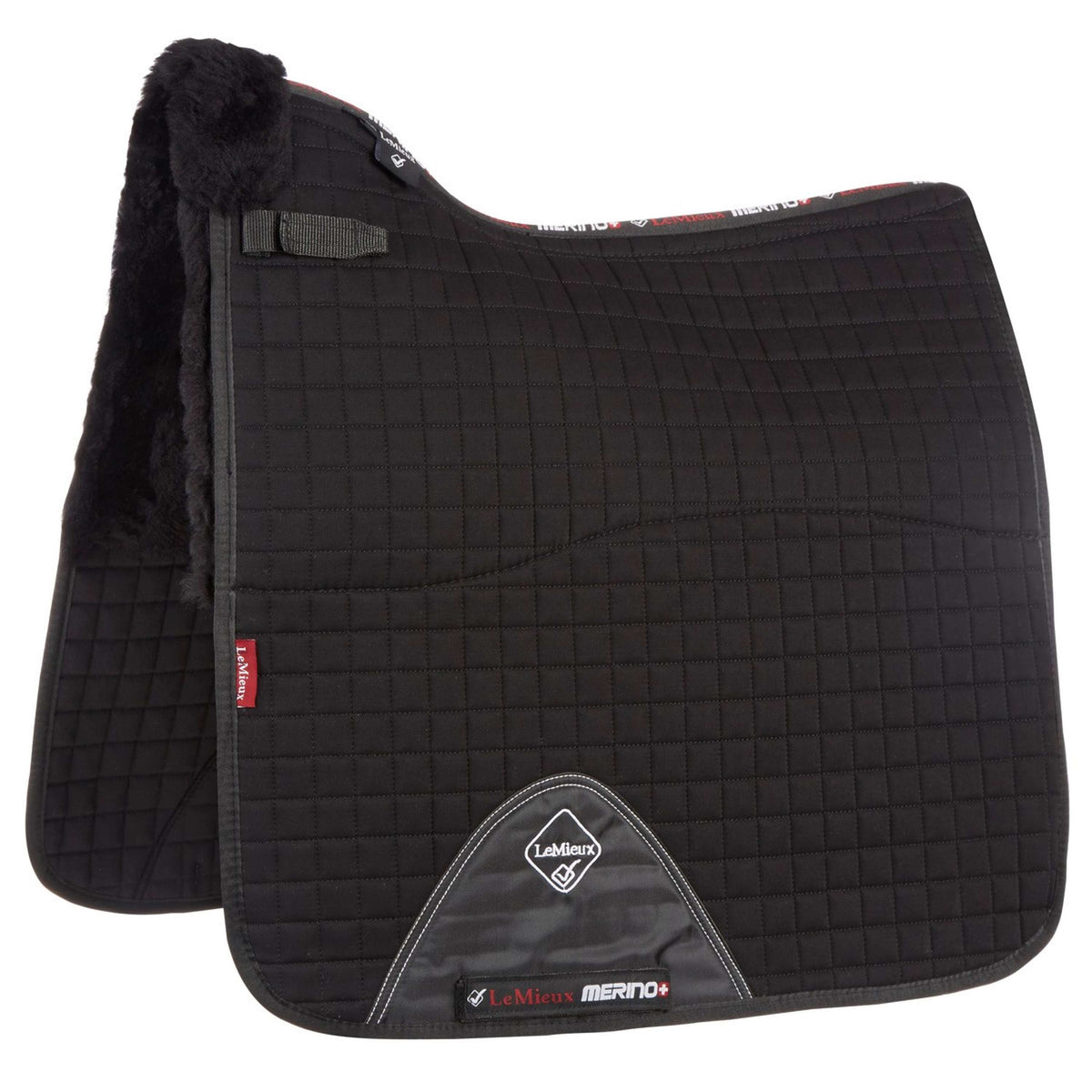 LeMieux Amortisseur ProLambskin Dressage Square Noir/Noir