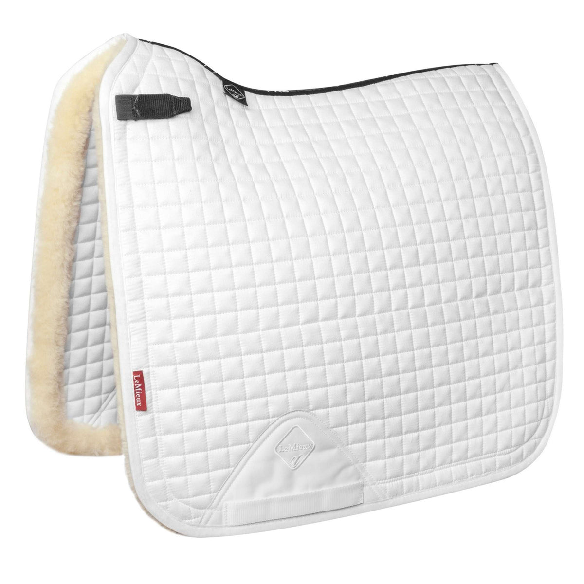 LeMieux Tapis de Selle Sensitive Square Dressage Blanc