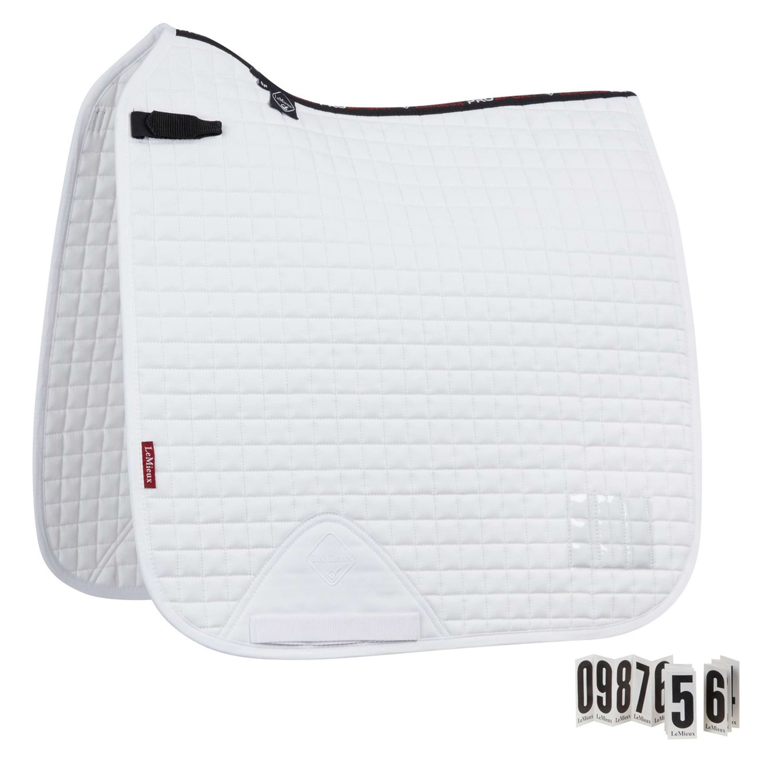 LeMieux Tapis de Selle Dressage ProSport Competition Sq Blanc