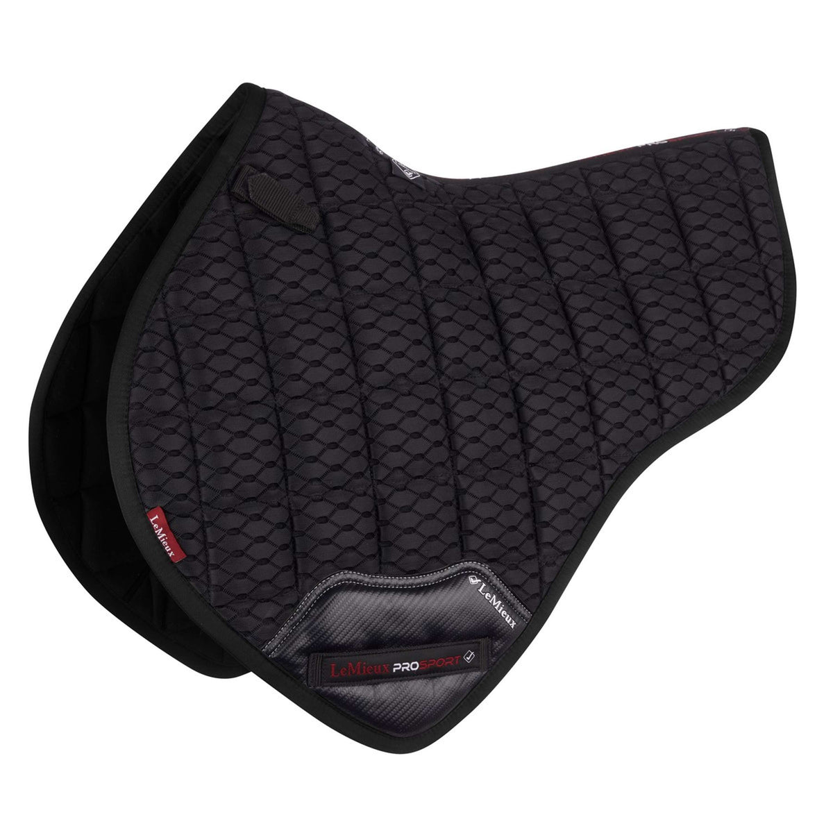 LeMieux Tapis de Selle Carbon Mesh Air Half Square CC Noir