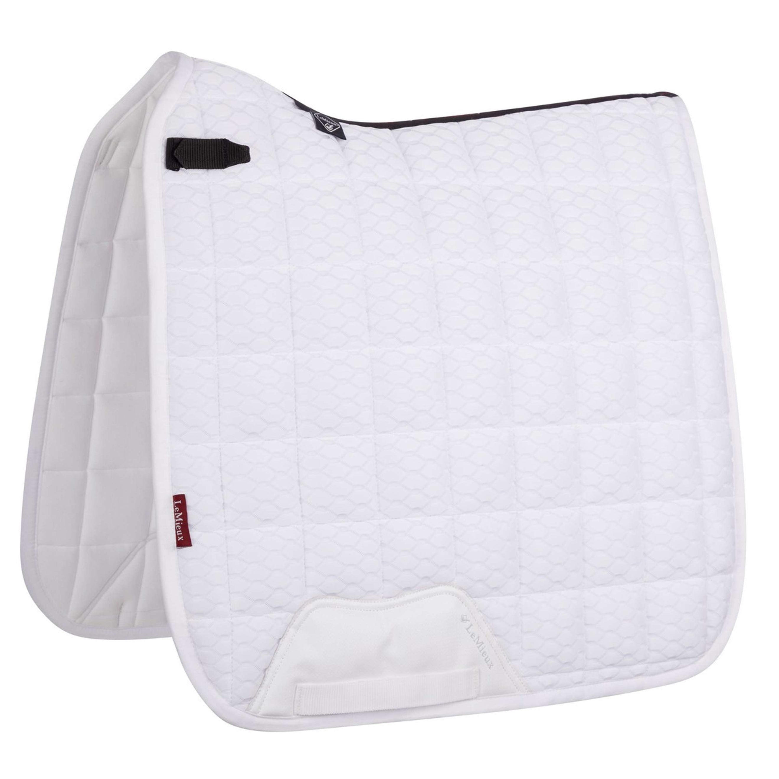 LeMieux Tapis de Selle Carbon Mesh Air Square Dressage Blanc LeMieux Tapis de Selle Carbon Mesh Air Square Dressage Blanc