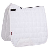 LeMieux Tapis de Selle Carbon Mesh Air Square Dressage Blanc