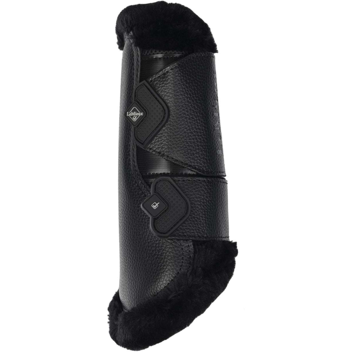 LeMieux Brushing Boots Fleece Edge Mesh Noir