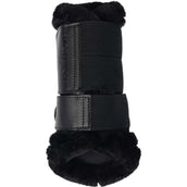 LeMieux Brushing Boots Fleece Edge Mesh Noir