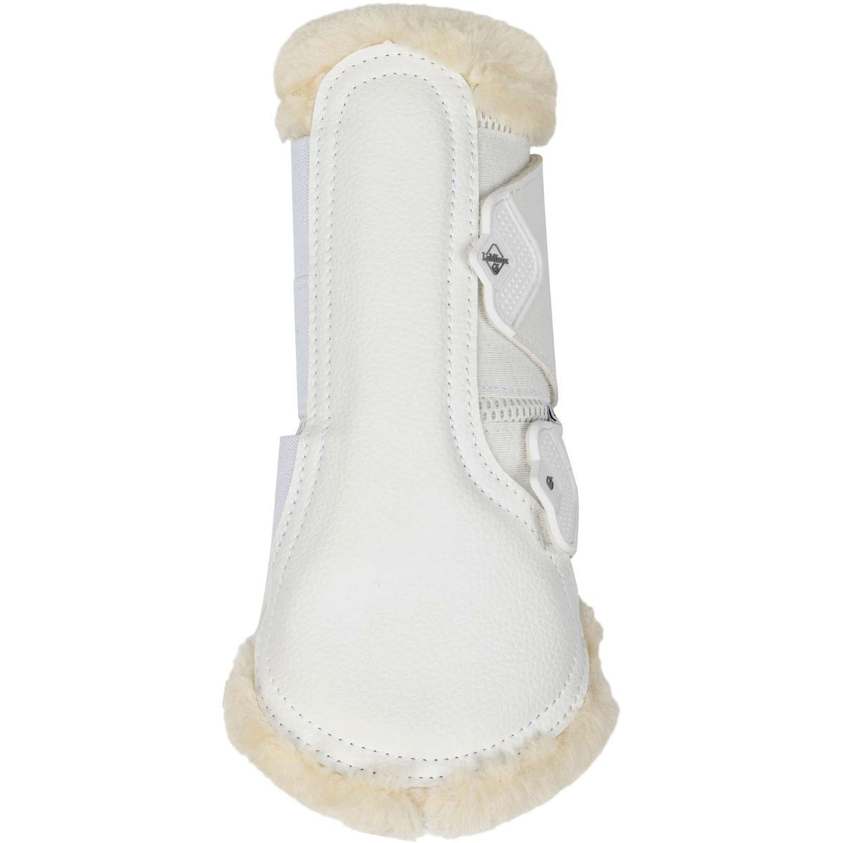 LeMieux Brushing Boots Fleece Edge Mesh Blanc/Naturel