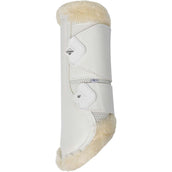 LeMieux Brushing Boots Fleece Edge Mesh Blanc/Naturel