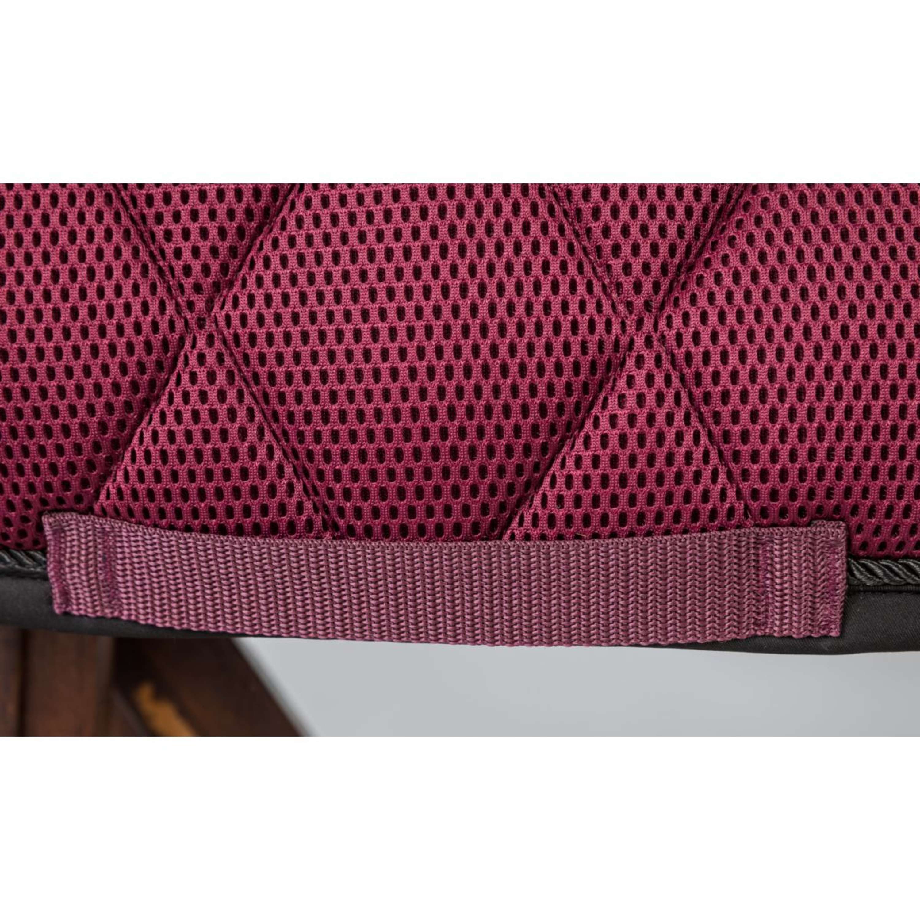 Back on Track Tapis de Selle AirFlow Dressage Vin rouge