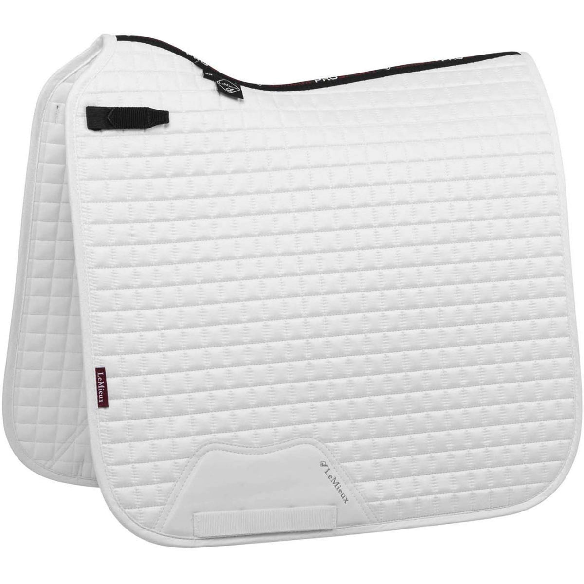 LeMieux Tapis de Selle Prosport Square Suede Dressage Blanc