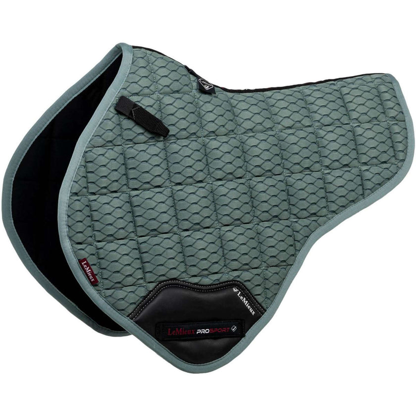 LeMieux Tapis de Selle Carbon Mesh Air Half Square CC Sage