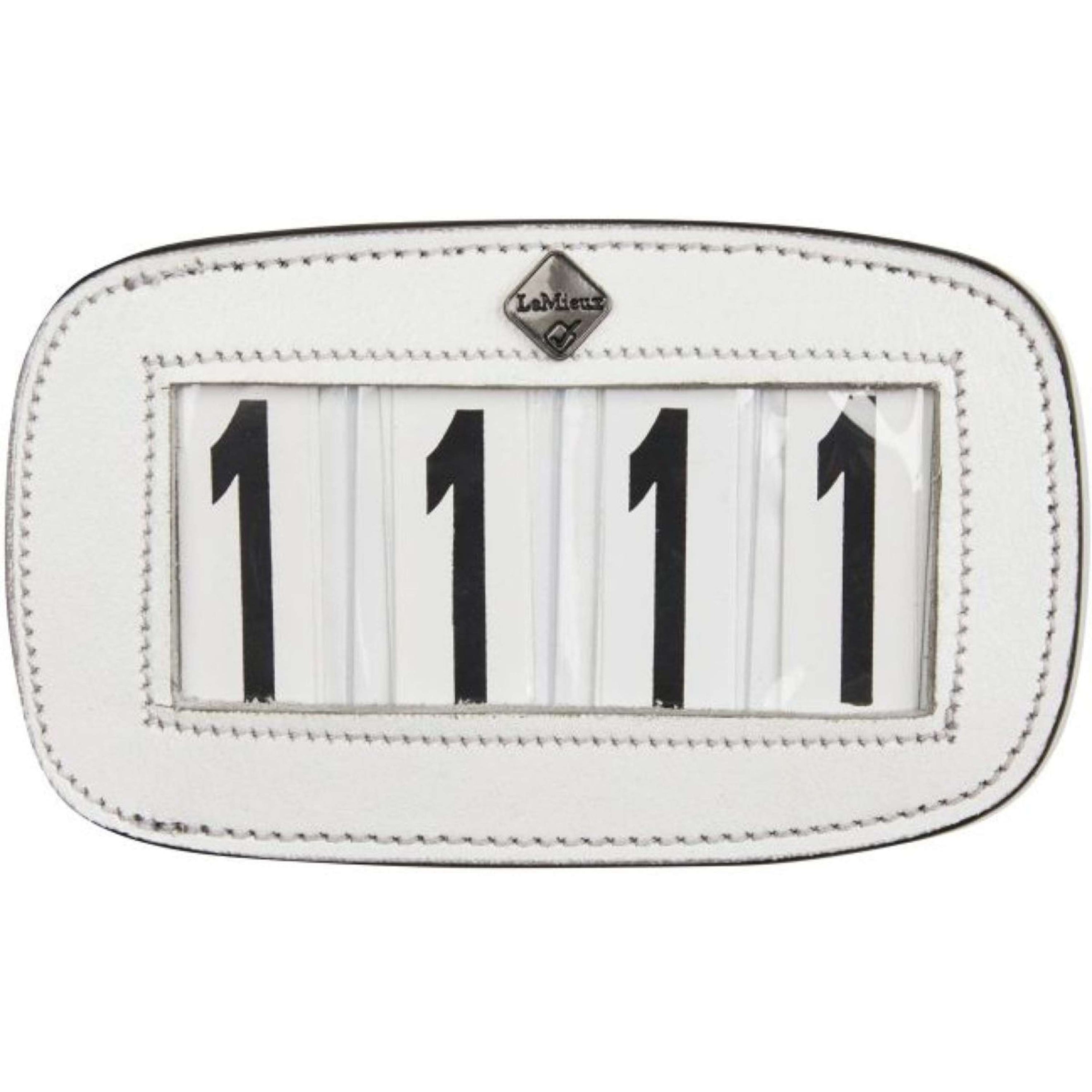 LeMieux Numéros de départ Saddle Pad 4 Chiffres Blanc