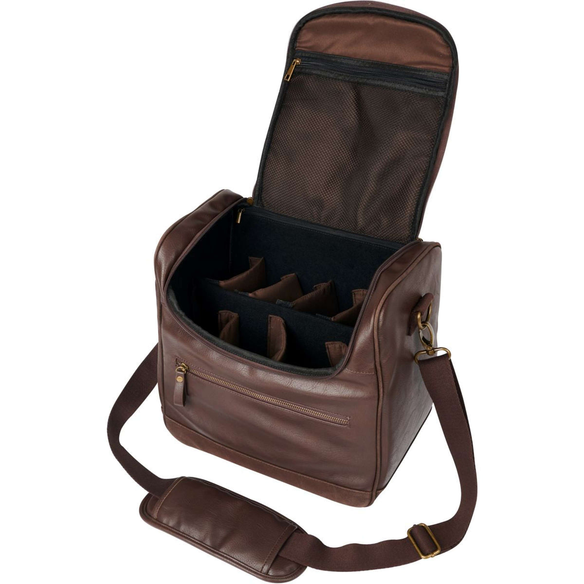 LeMieux Trousse de Pansage PU Marron