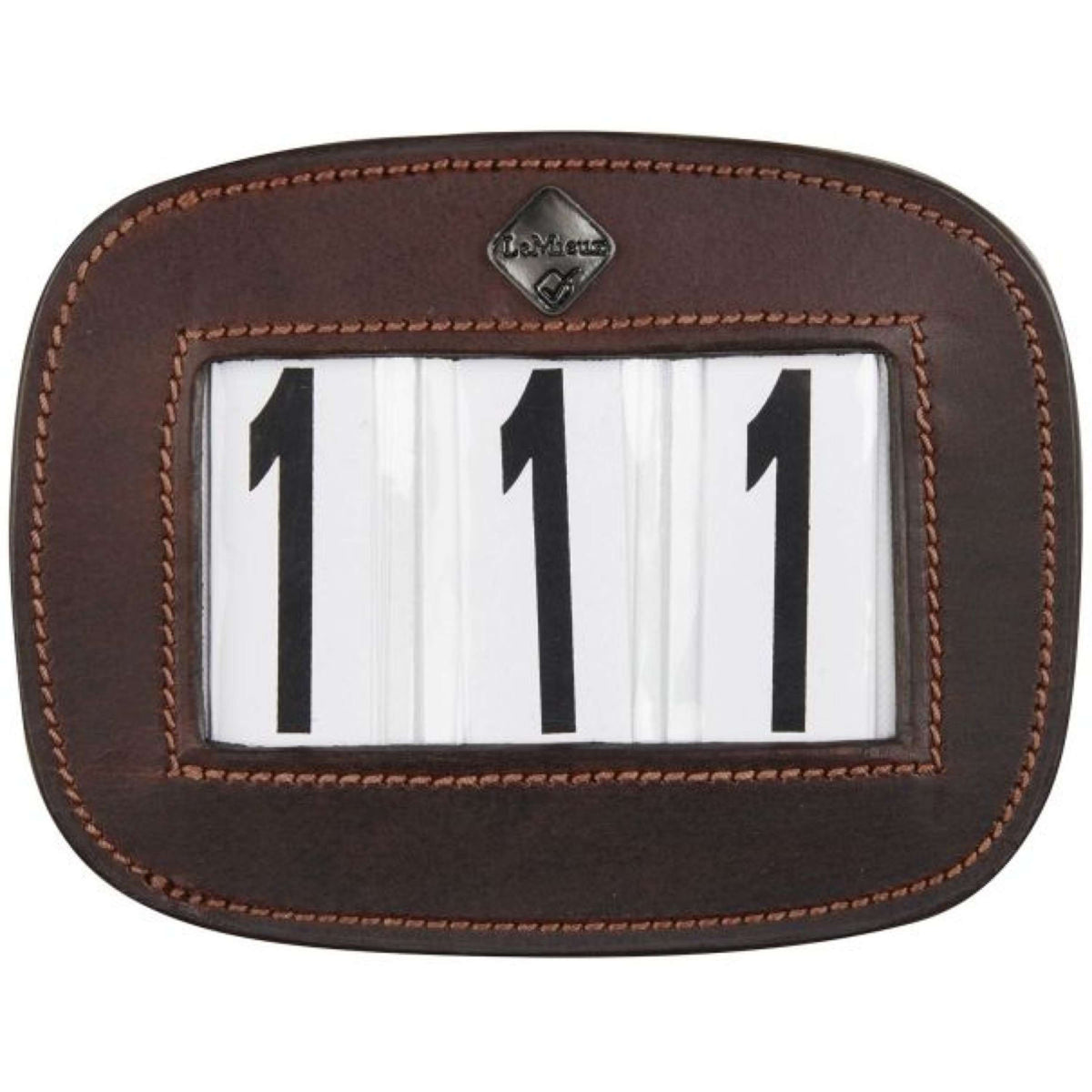 LeMieux Numéros de départ Saddle Pad Marron