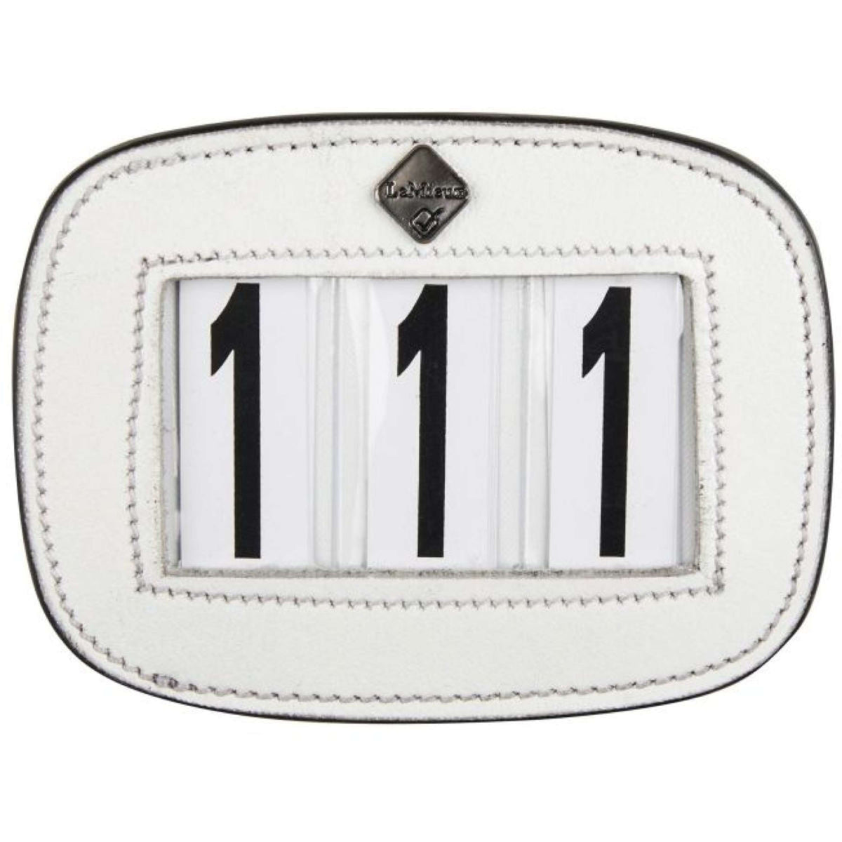 LeMieux Numéros de départ Saddle Pad Blanc