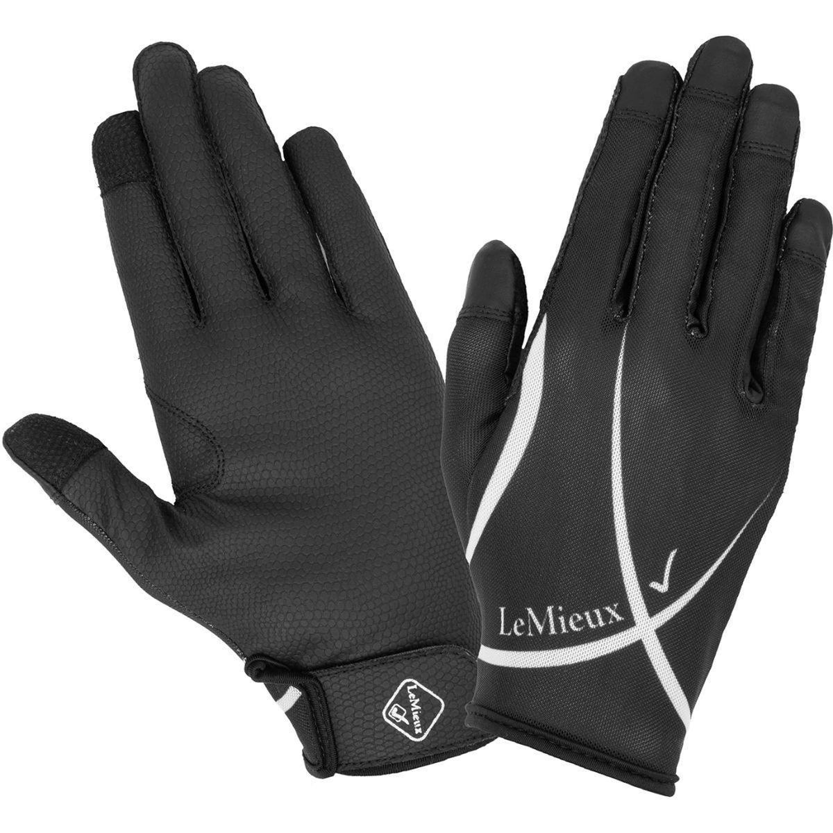 LeMieux Gants d'Équitation Soleil Mesh Noir