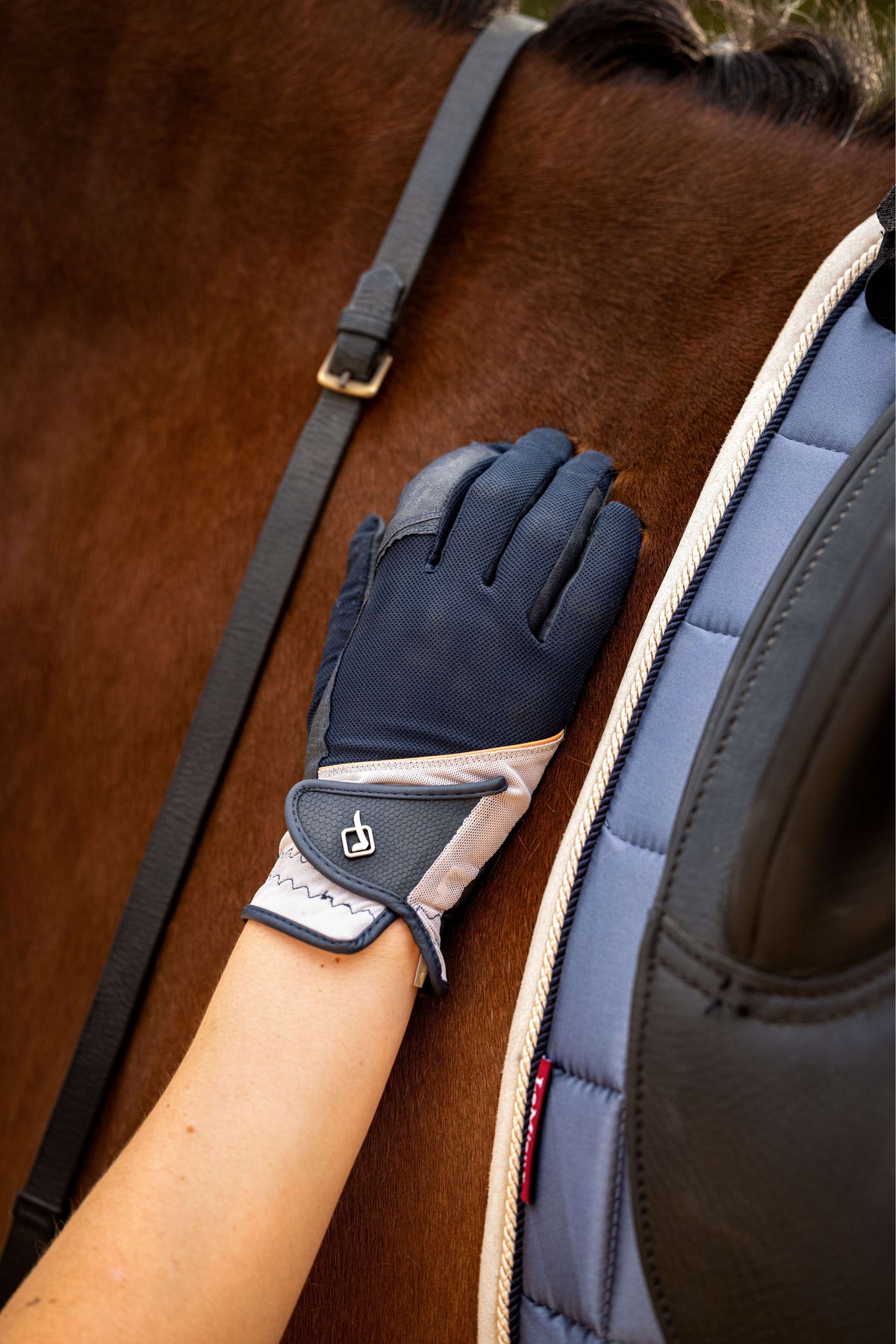 LeMieux Gants d'Équitation Pro Mesh Abricots