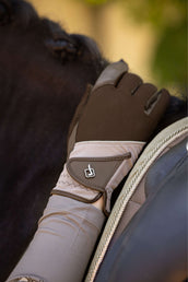 LeMieux Gants d'Équitation Pro Mesh Fougère / Marron