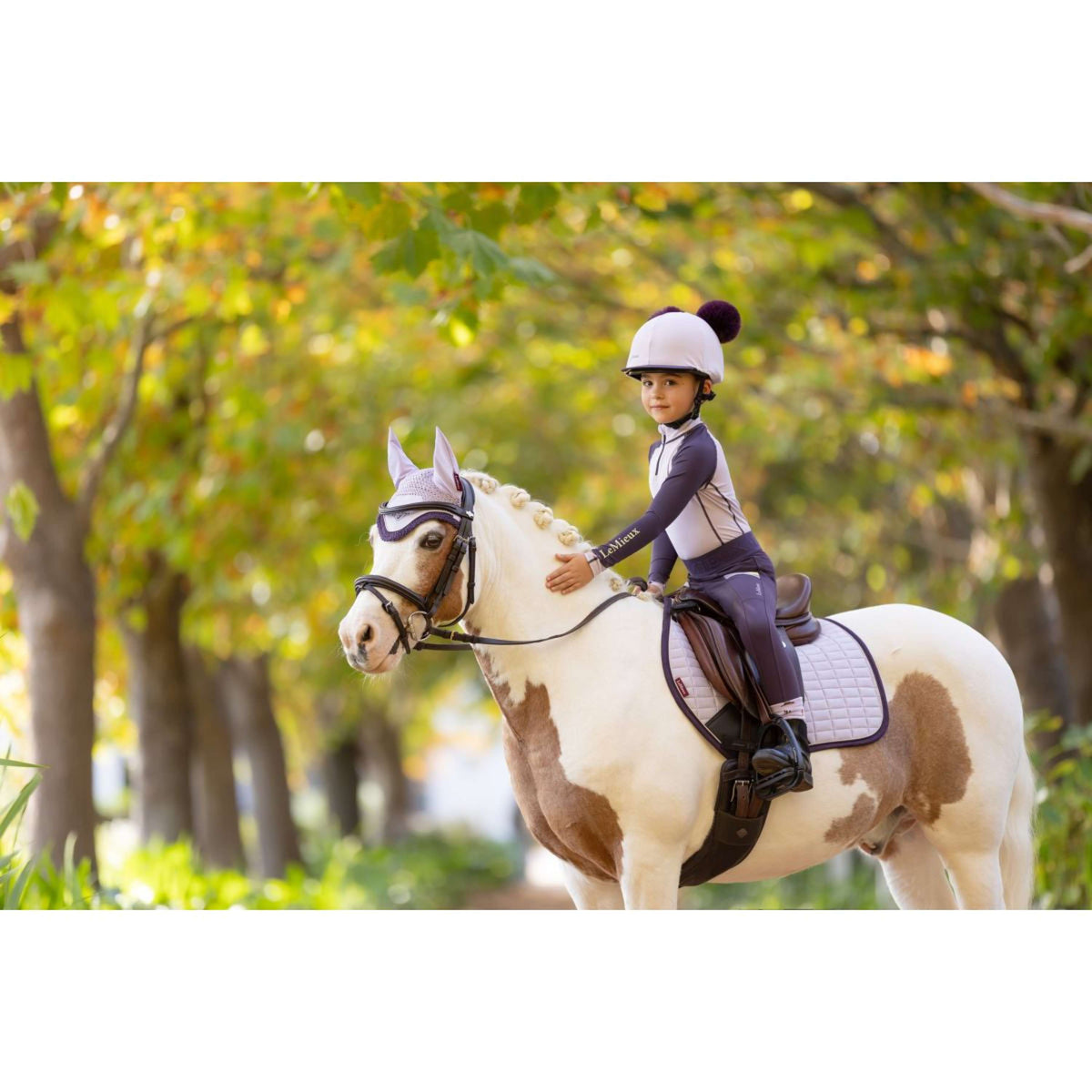 LeMieux Tapis de Selle Suede de Saut Violet