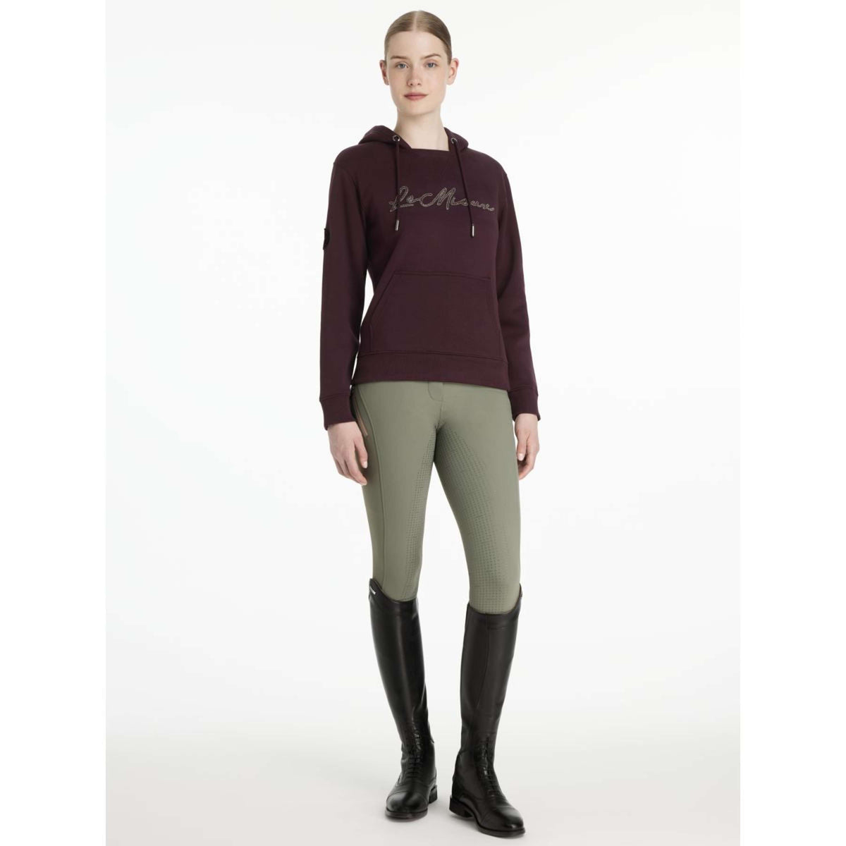 LeMieux Pull col Hoodie Elspeth Damson