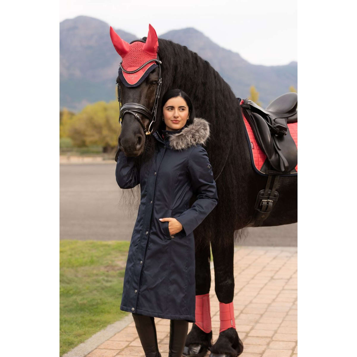 LeMieux Veste Anya Waterproof Long Marin