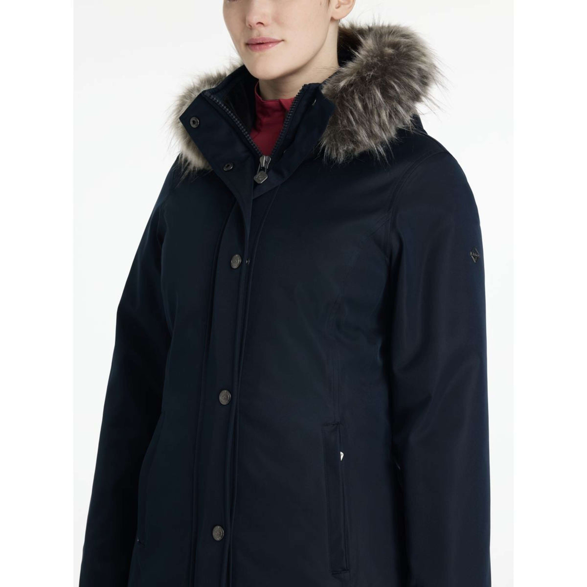 LeMieux Veste Anya Waterproof Long Marin