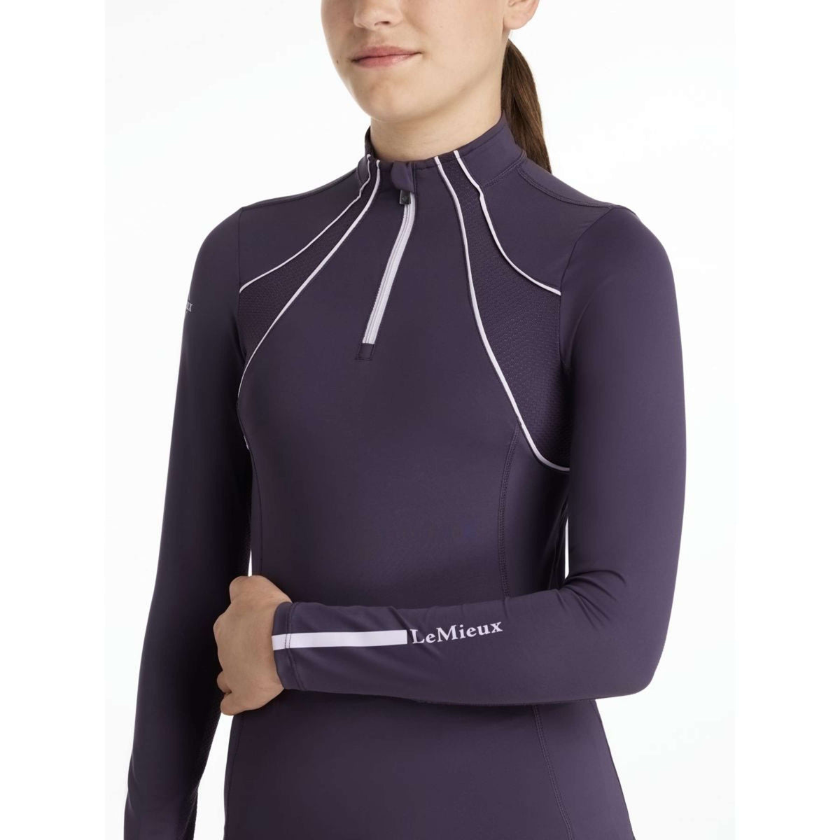 LeMieux Baselayer Young Rider Mia Mesh Juniper