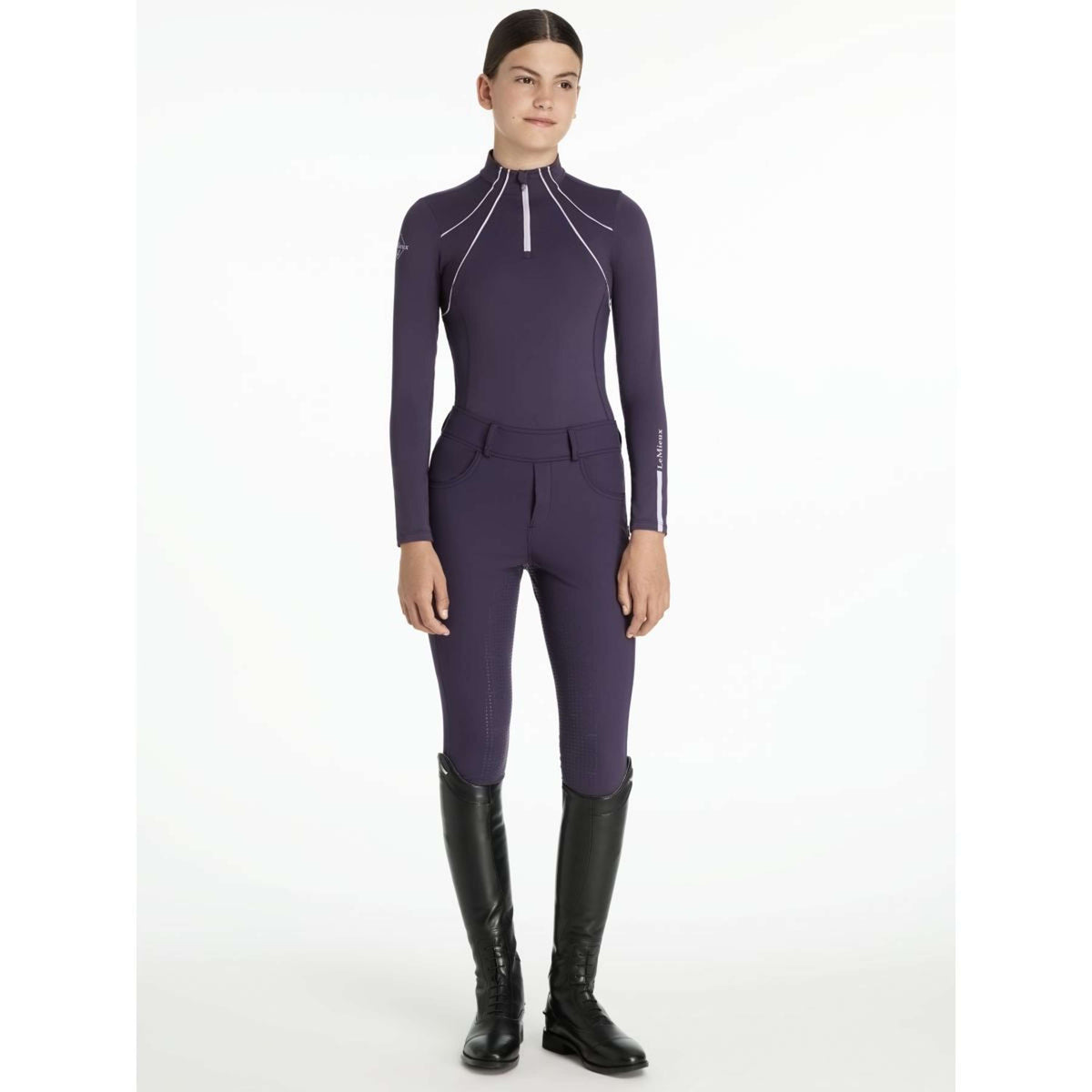 LeMieux Baselayer Young Rider Mia Mesh Juniper