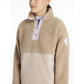 LeMieux Sweater Young Rider Tammy Teddy Fleece Almond