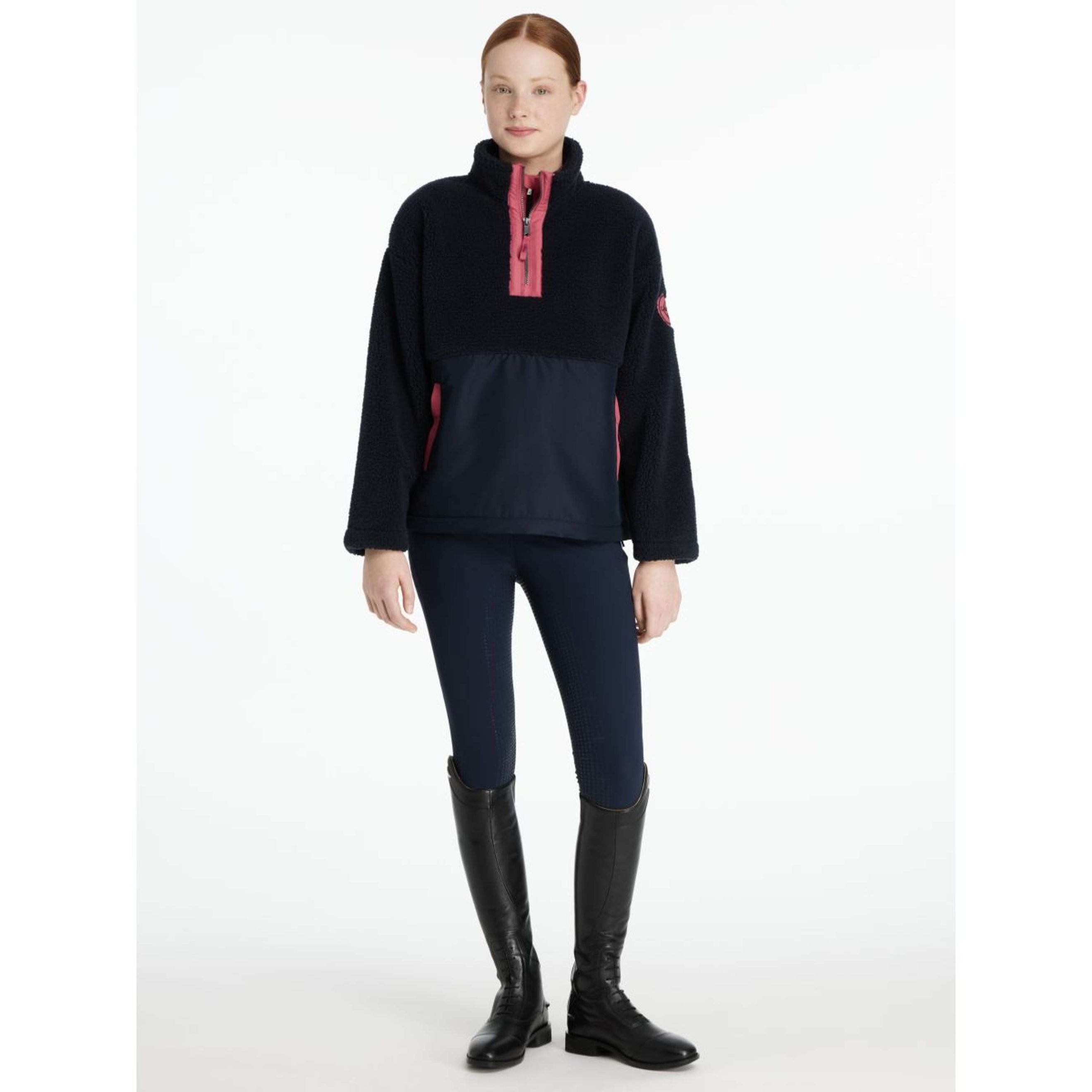 LeMieux Sweater Young Rider Tammy Teddy Fleece Marin LeMieux Sweater Young Rider Tammy Teddy Fleece Marin