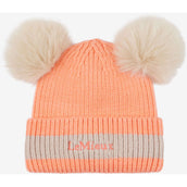 LeMieux Bonnet Mini Double Pom Enfants Peach Punch