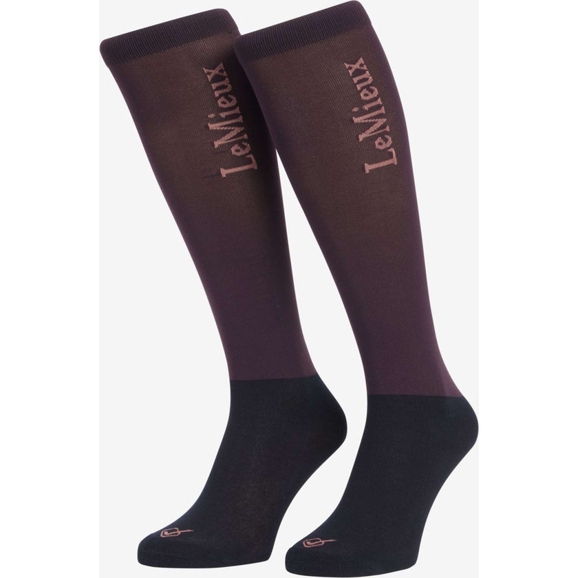 LeMieux Chaussettes d'Équitation Competition Damson