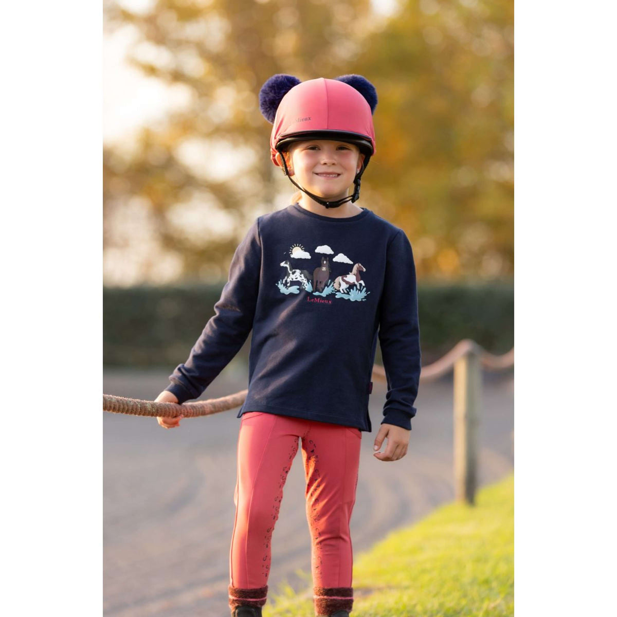 LeMieux Pull Mini Poppy Enfants Marin
