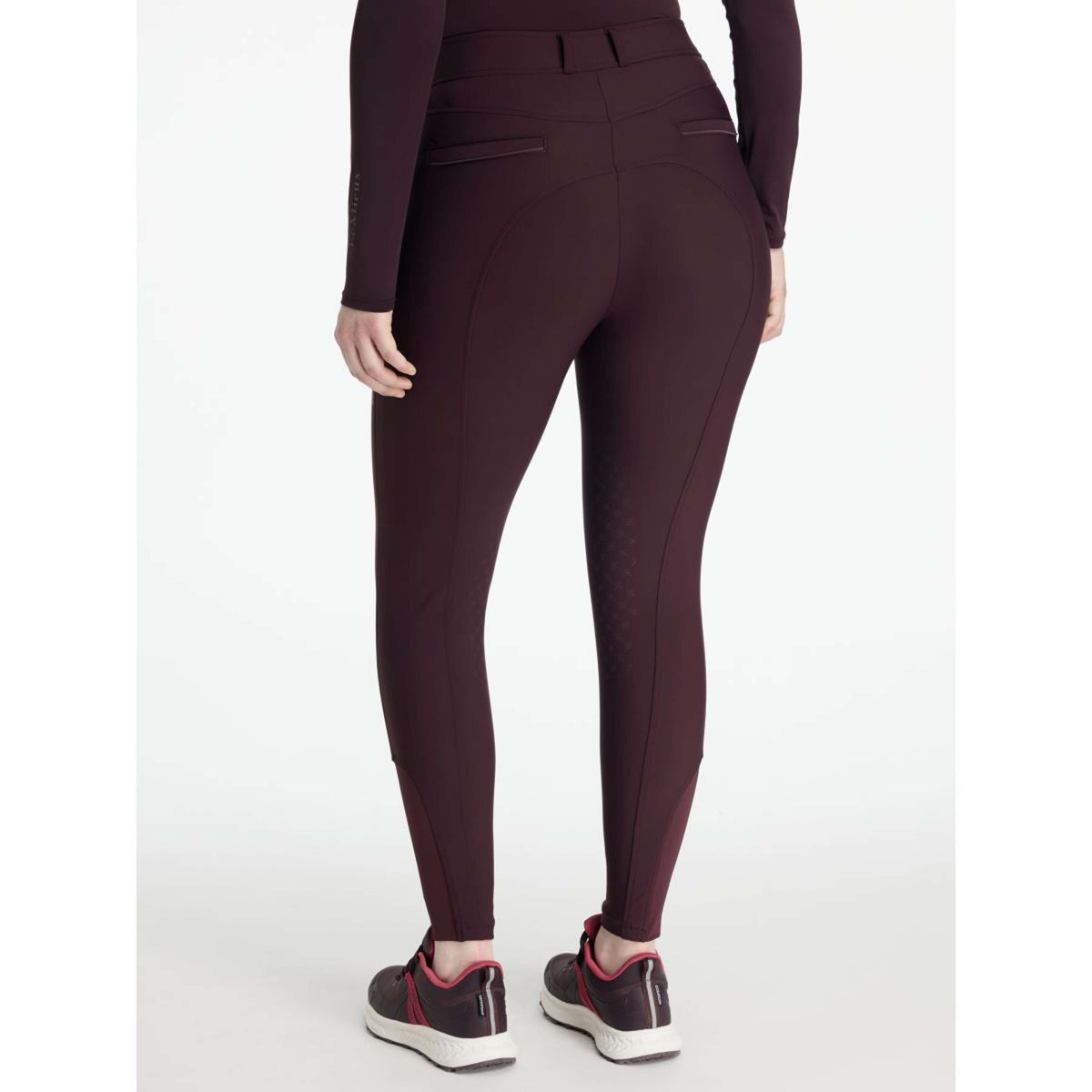 LeMieux Pantalon d'Équitation Isabelle Full Grip Damson