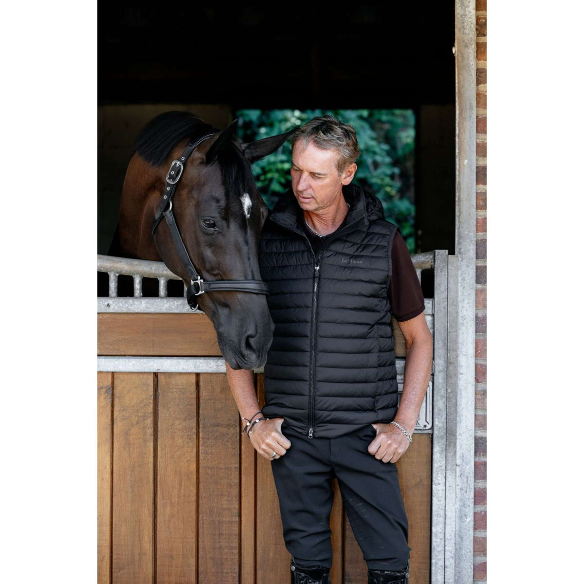 LeMieux Bodychauffant Puffer Hommes Noir