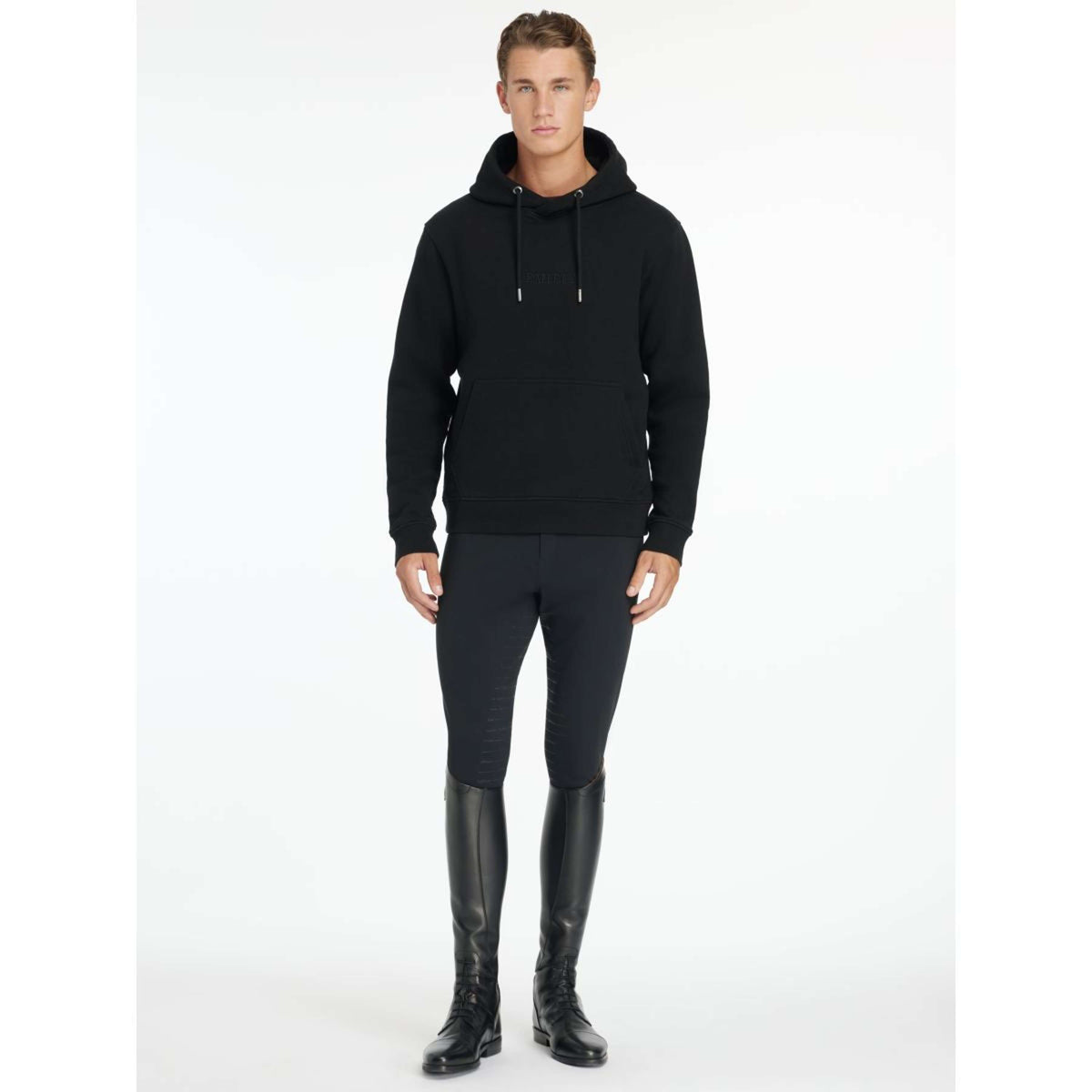 LeMieux Pull col Hoodie Hommes Noir