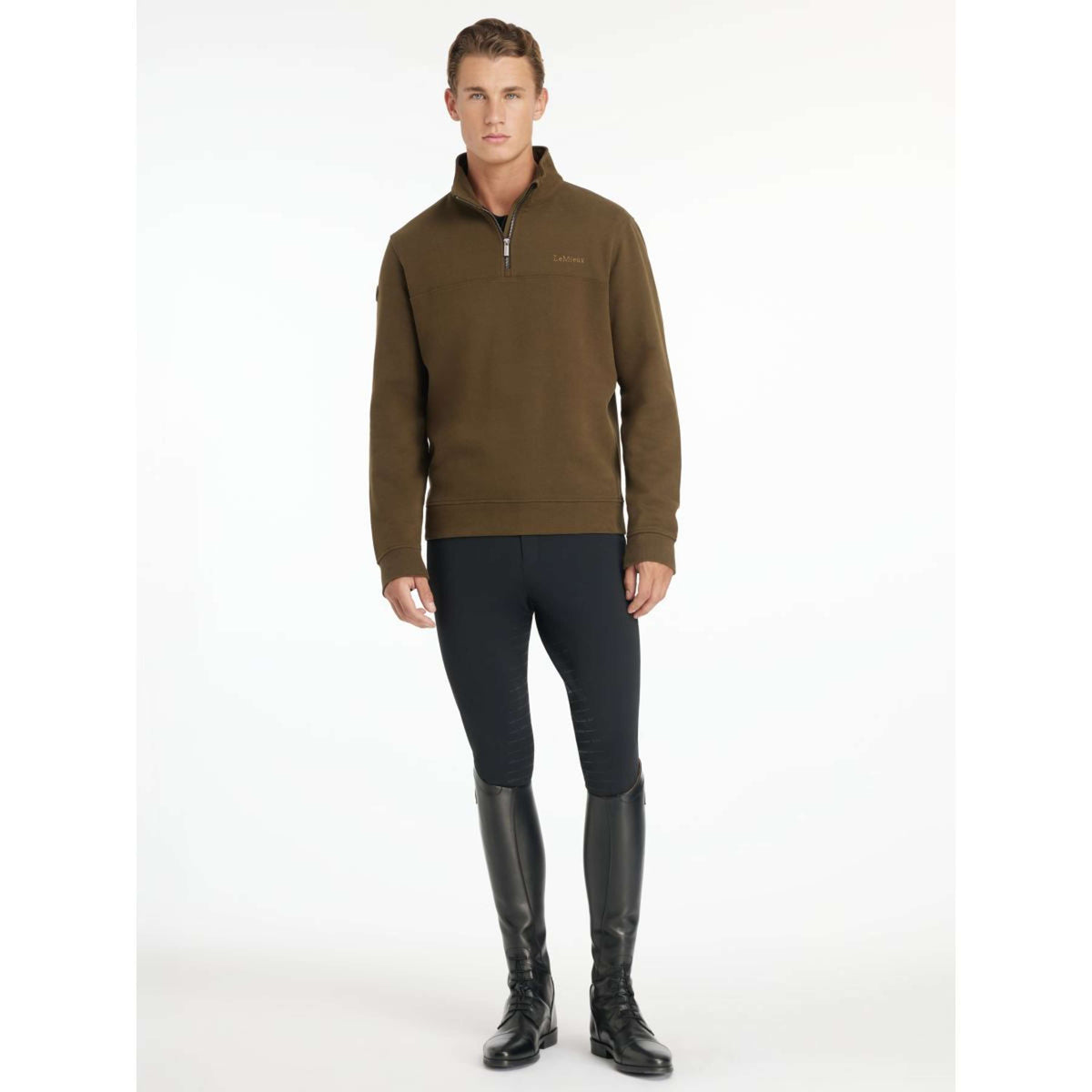 LeMieux Sweater Quarter Neck Hommes Alpine